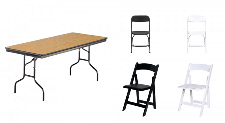 8 ft Table Seating Packages 8 ft Table Seating Packages